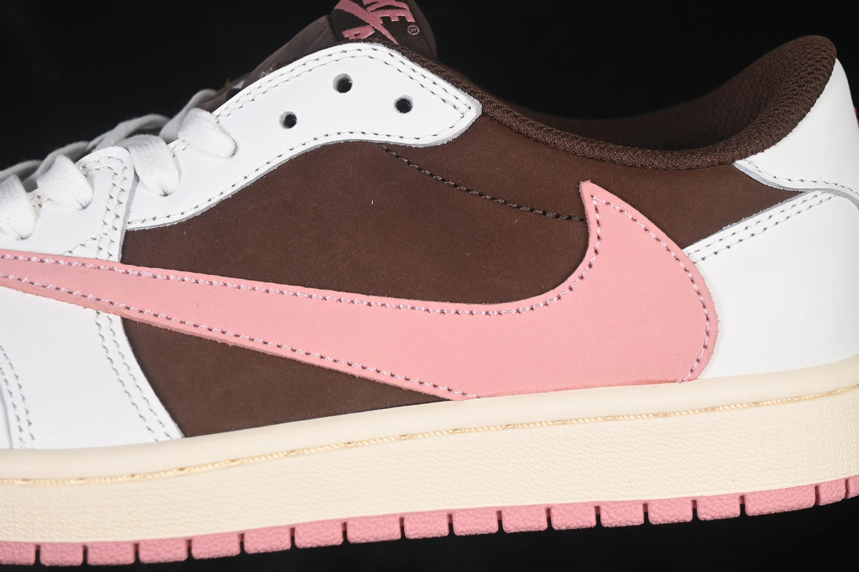 All categories Air Jordan Jordan series basketball shoes Air Jordan 1 Low ZG version Travis Scott x Air Jordan 1 Low OG AJ1 Joe 1 undercut low top full head layer DZ4137-206